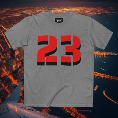 Sporty Adult Tee with Bold Number 23, Casual Fan Shirt, Basketball Apparel, Gift for Sports Lovers, Team Spirit Top