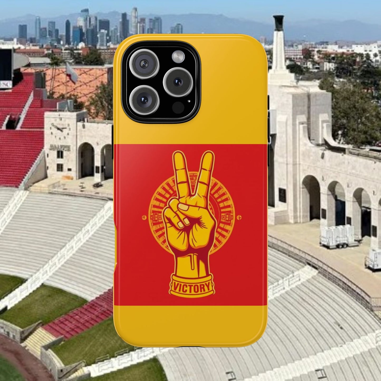 Victory Inspired Symbol Phone Case, Tough Phone Cover, Gift for Empowerment, Inspirational Tech Accessory, Unique Phone Protection