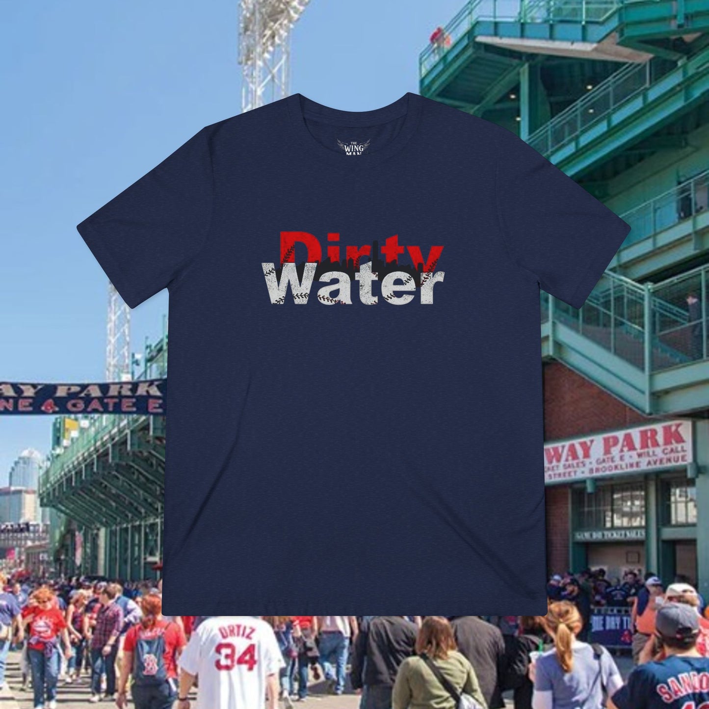 Dirty Water Unisex Triblend Tee | Casual Graphic T-Shirt for Sports Fans, Summer Style, Team Apparel, Gift for Boston Fans