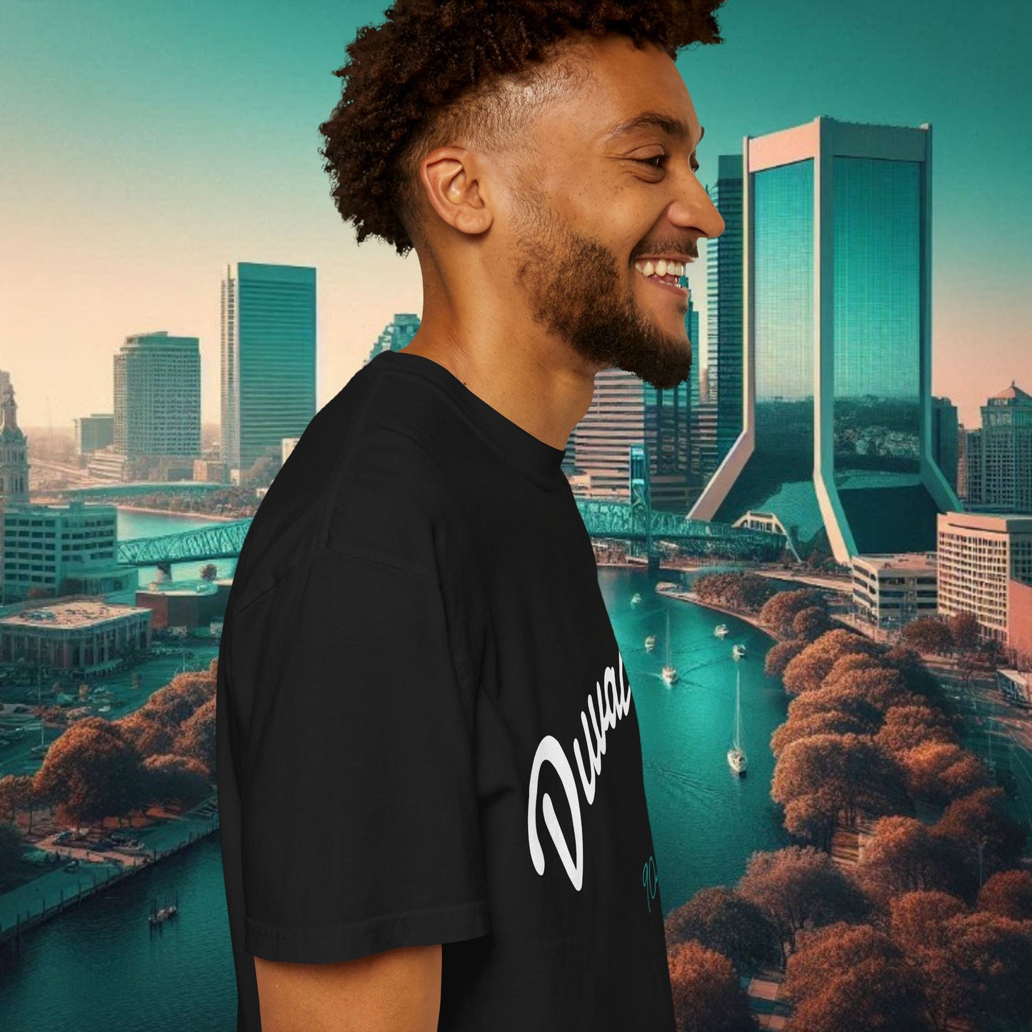 Duval Script T‑Shirt — Jacksonville Retro City Tee, Perfect for Gameday or Everyday Use. Soft style T-Shirt.