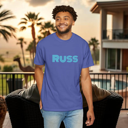Russ Unisex T-Shirt with Retro Design, Hip-Hop Shirt, Casual Wear, Unique Style, Russ Apparel