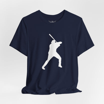 Baseball Stars Batter Silhouette T‑Shirt with Number 34 Back