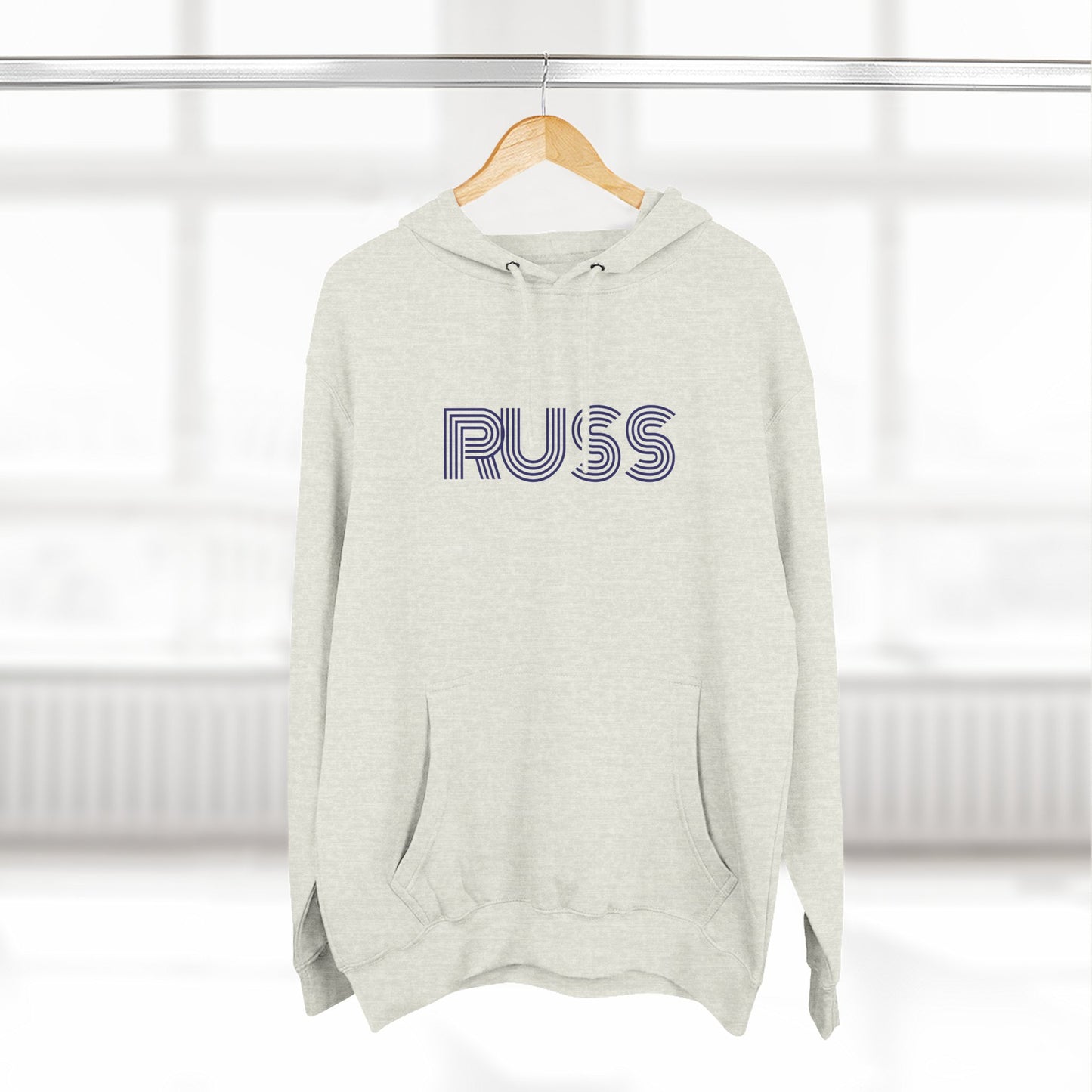 Russ Fleece Hoodie with RUSS Design, Perfect for Relaxation, Gifts, and Casual Outings, Urban Fashion, Rapper Hoodie