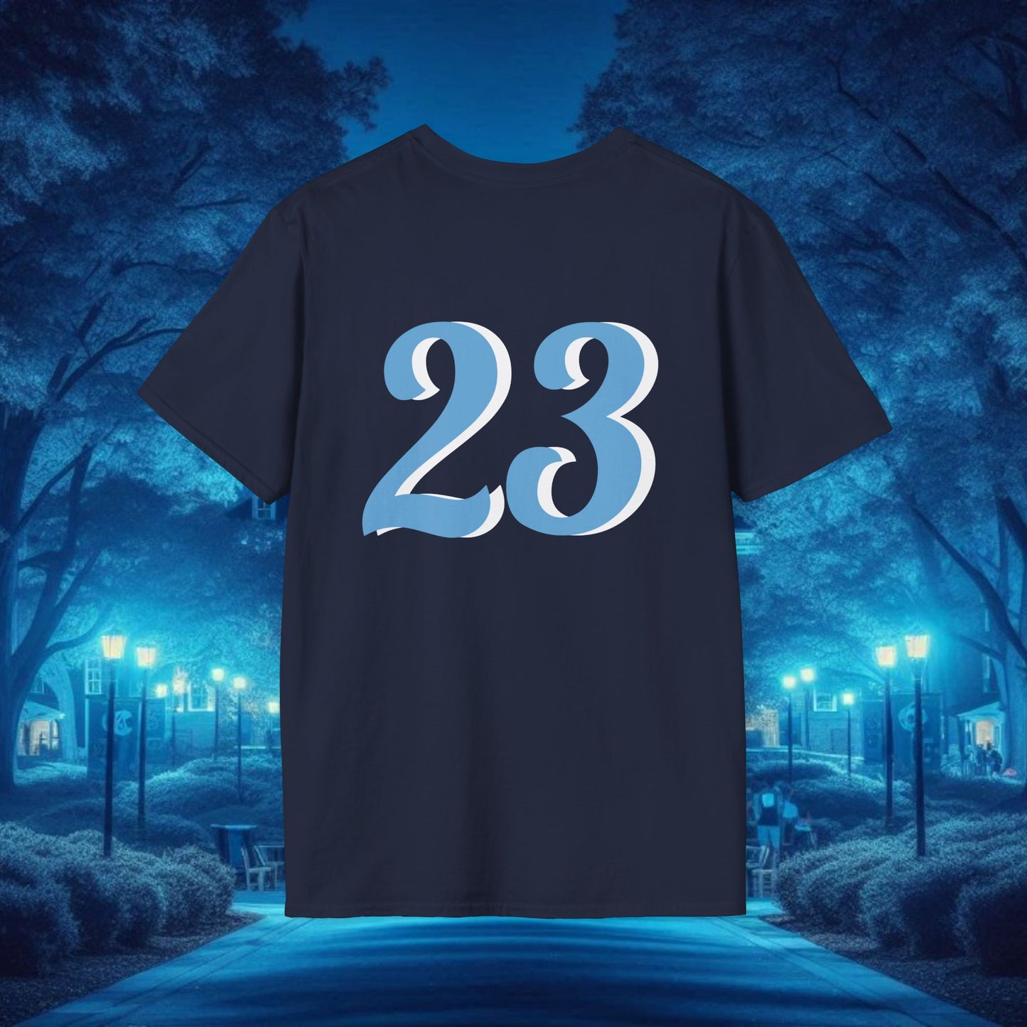Chapel Hill 23 Unisex Softstyle T-Shirt - Casual Fan Tee, Sportswear, College Apparel, Gift for Graduates, Game Day Shirt