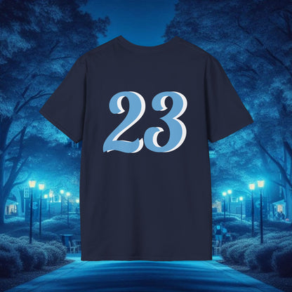Chapel Hill 23 Unisex Softstyle T-Shirt - Casual Fan Tee, Sportswear, College Apparel, Gift for Graduates, Game Day Shirt