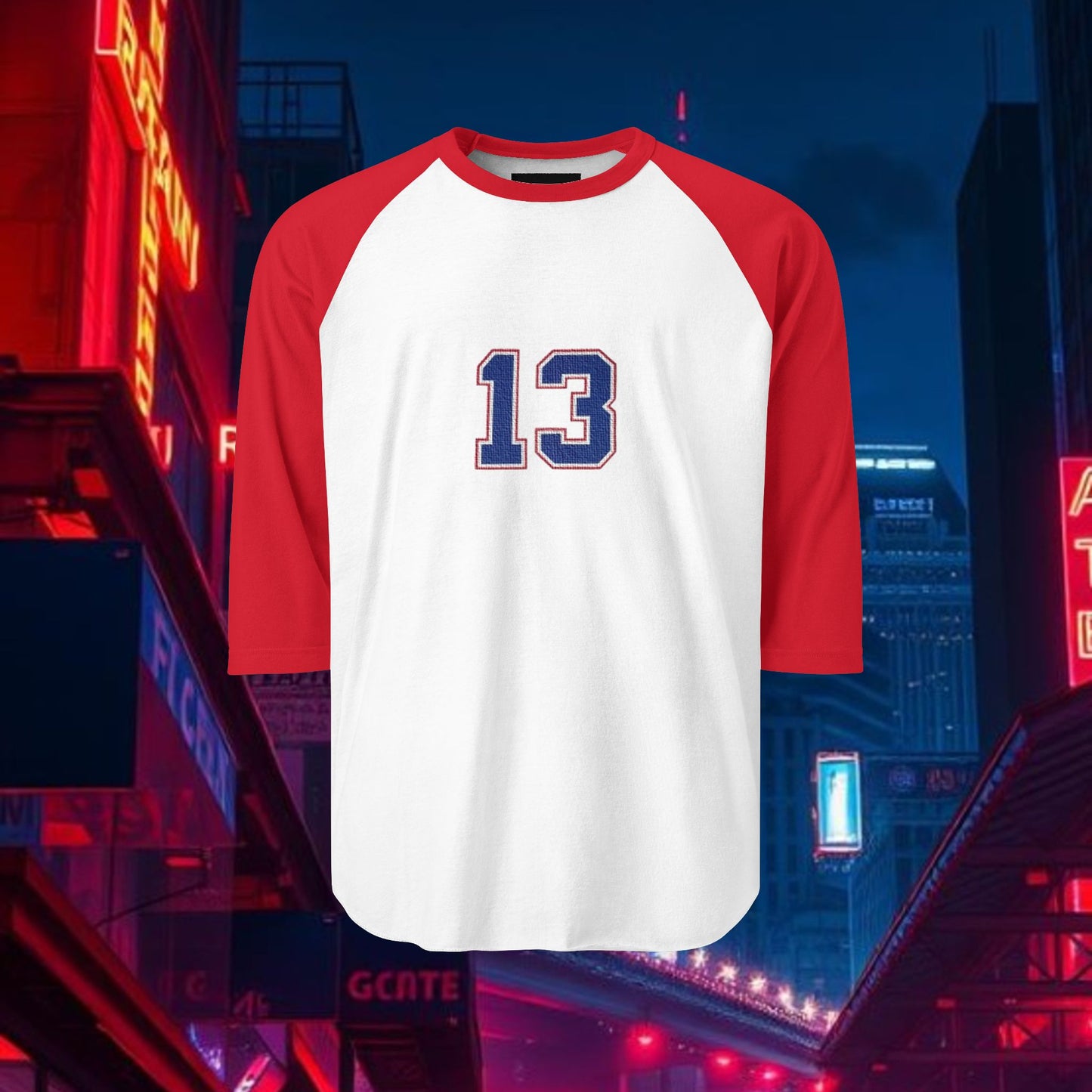 Baseball Stars Raglan Shirt, Unisex Tee for Sports Lovers, Perfect Gift for Game Day, Casual Outfit, Team Spirit Wear, Number 13 Shirt