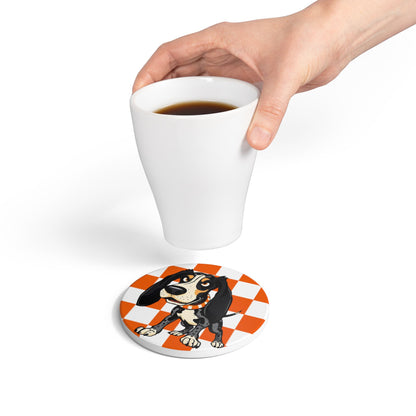 Ceramic Coaster Set | Cute Home Decor Gift for Sports Fans, Mancave Accessories