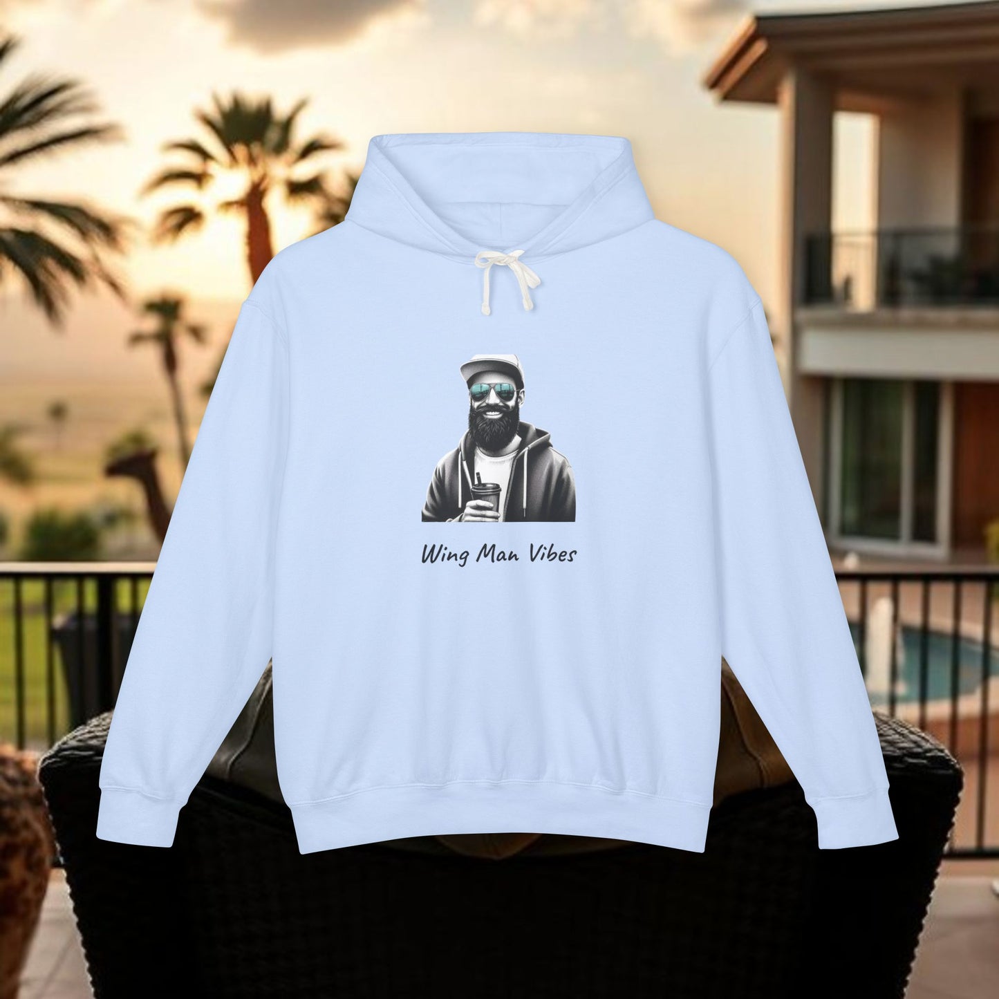 Unisex Wingman Vibes Hoodie, Casual Style Sweatshirt, Perfect Gift for Friends, Lightweight Hoodie for Everyday Wear