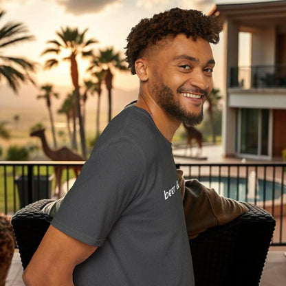 Beer & Wings Unisex Softstyle T-Shirt, Casual Gift for BBQ Lovers, Fun Drink Shirt, Summer Party Apparel, Unique Gift for Foodies