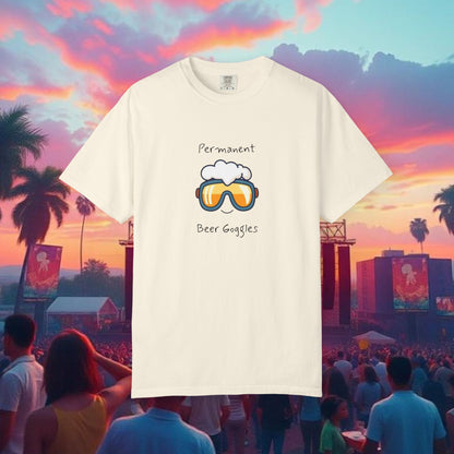 Unisex Beer Goggles Tee, Comedy T-Shirt, Festival Shirt, Funny Summer Tee, Barbecue Outfit, Gift for Beer Lovers