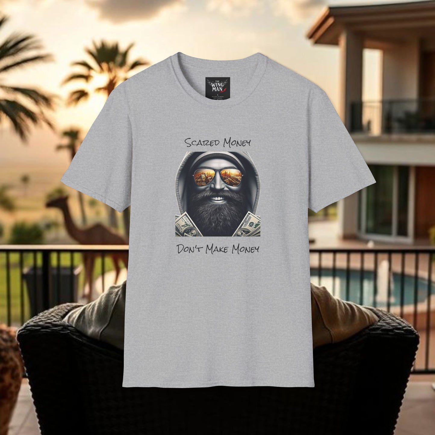 Scared Money Unisex Softstyle T-Shirt - Casual Wear, Streetwear, Gift for Him, Statement Tee, Urban Fashion