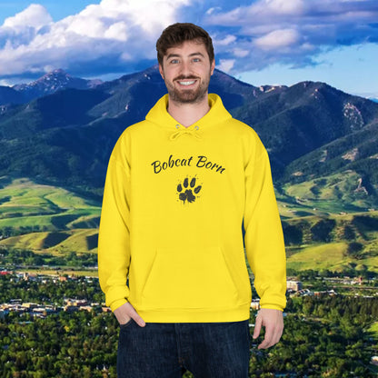 Bobcat Born Eco-Friendly Hoodie - Unisex, Casual Layer, Perfect for Students, Wildlife Lovers, College Spirit Wear, Gift Idea