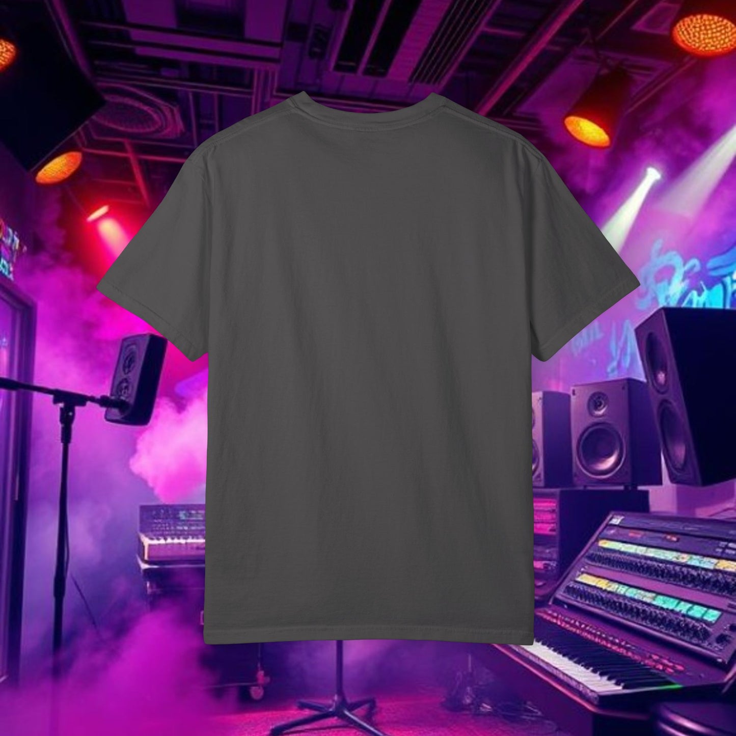 Vibrant Unisex Graphic Tee, Funky Smoke Art Shirt, Casual Streetwear, Gift for Music Lovers, Trendy Summer Top, Unique Festival Wear