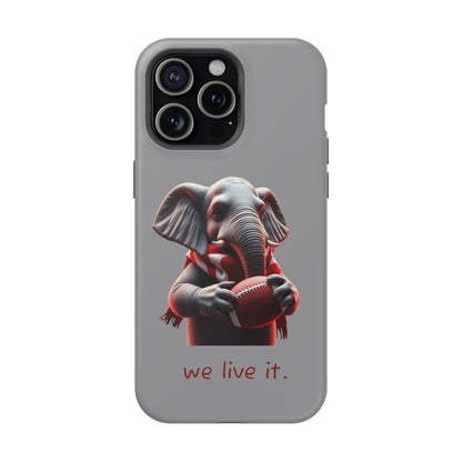 Elephant Football Case - Impact-Resistant Phone Cover, Unique Gift for Sports Lovers, Animal Case for Kids, Fun Accessories, Durable