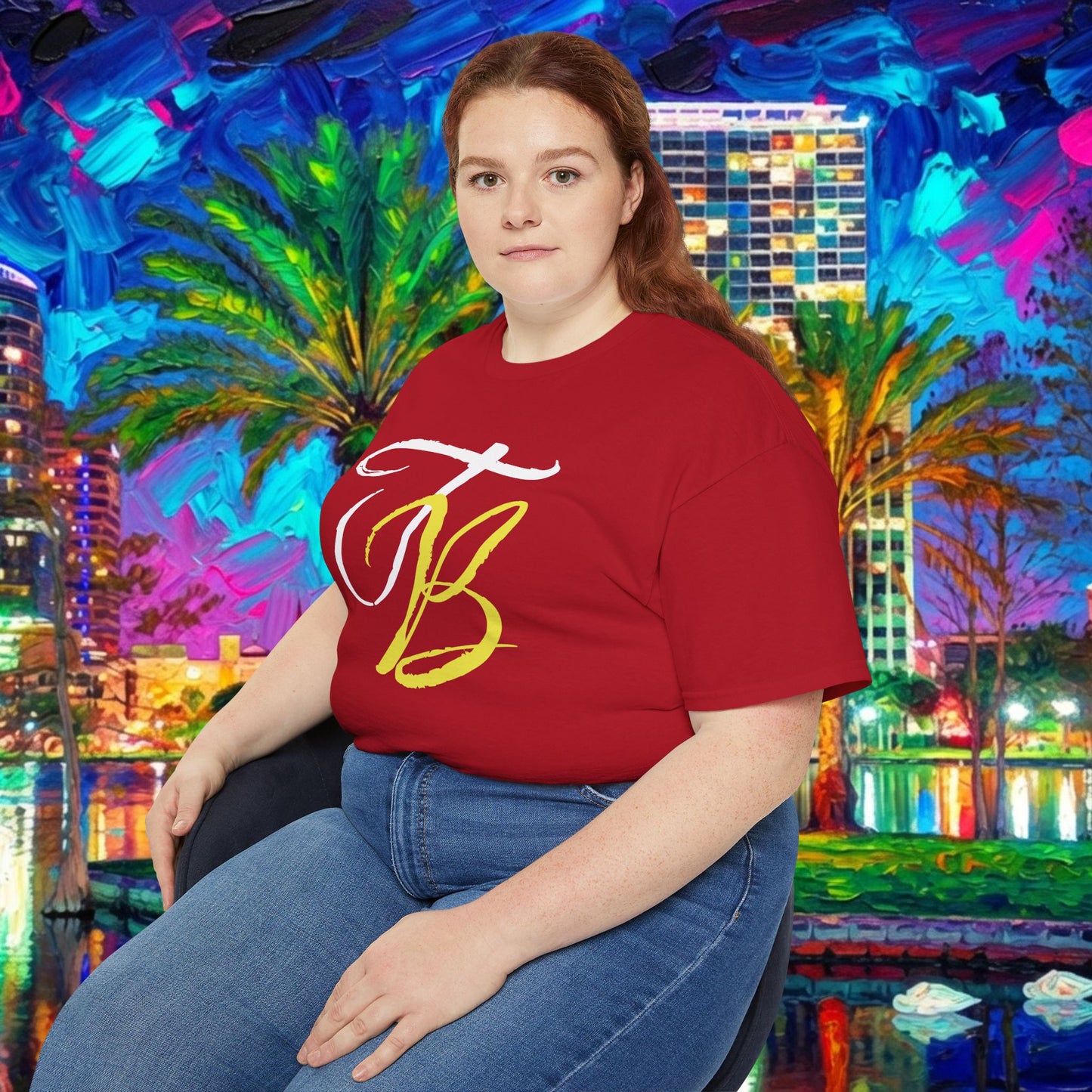 TB Monogram Tee — 813 Tampa Area Short-Sleeve T-Shirt