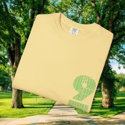 Ram Horn Graphic T-Shirt — 970 Vertical Number Design