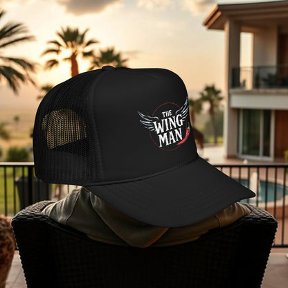 The Wing Man Embroidered Trucker Hat, Cool Dad Hat, Gift for Him, Outdoor Hat, BBQ Accessory, Adventure Gear