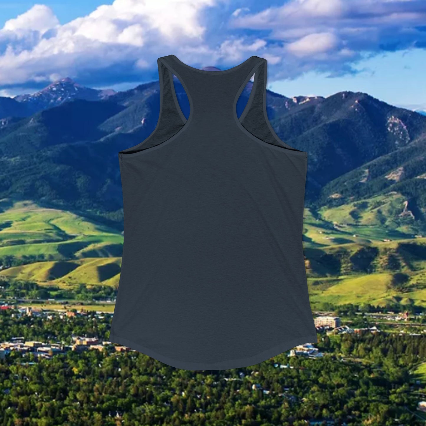 Bozeman Saturdays Racerback Tank, Women's Workout Top, Casual Summer Top, Gift for College Students