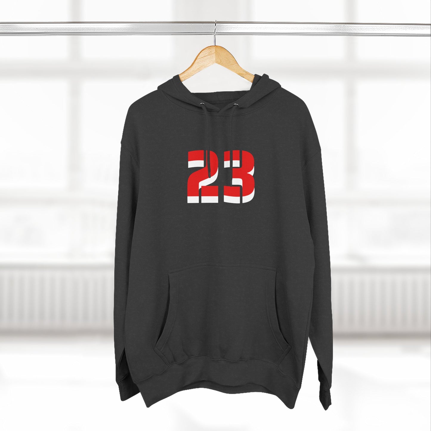 23 Fleece Hoodie, Stylish Sportswear for Game Day, Unisex Sweatshirt, Athletic Fashion, Cozy Hoodie, Perfect for Fans