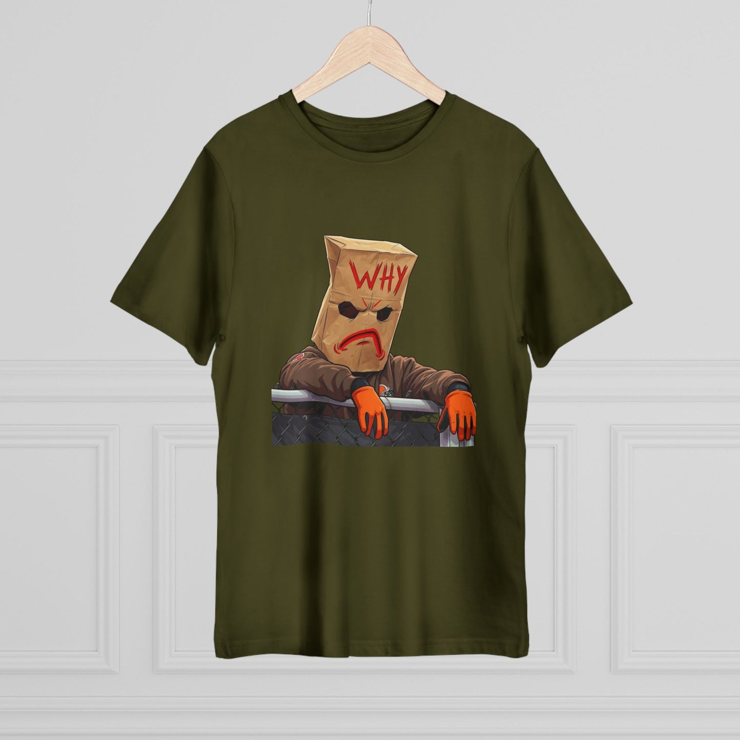 Why Bag Head T-Shirt — Funny Sad Paper Bag Face Tee