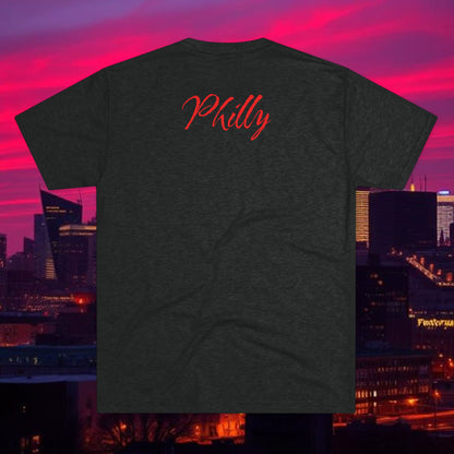 Legends Philly 3 Graphic Tee — Retro Number Front, Script 'Philly' Back