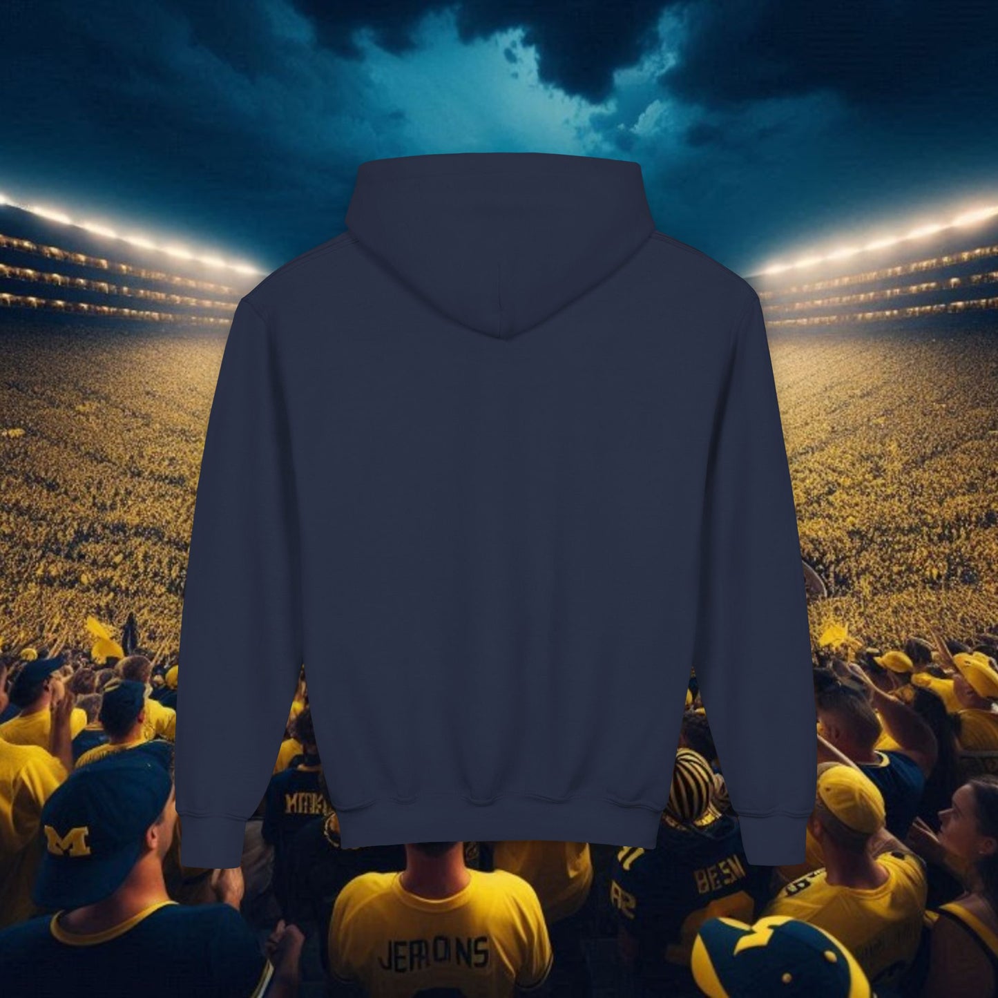 Youth College Spirit Hoodie, Perfect for Game Days, Sports Events, Team Spirit, School Pride, Outdoor Activities