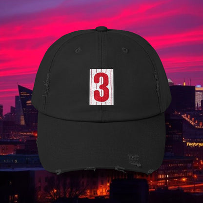 Baseball Stars #3 Distressed Baseball Cap, Vintage Style Hat, Casual Everyday Wear, Gift for Baseball Fans, Stylish Hat