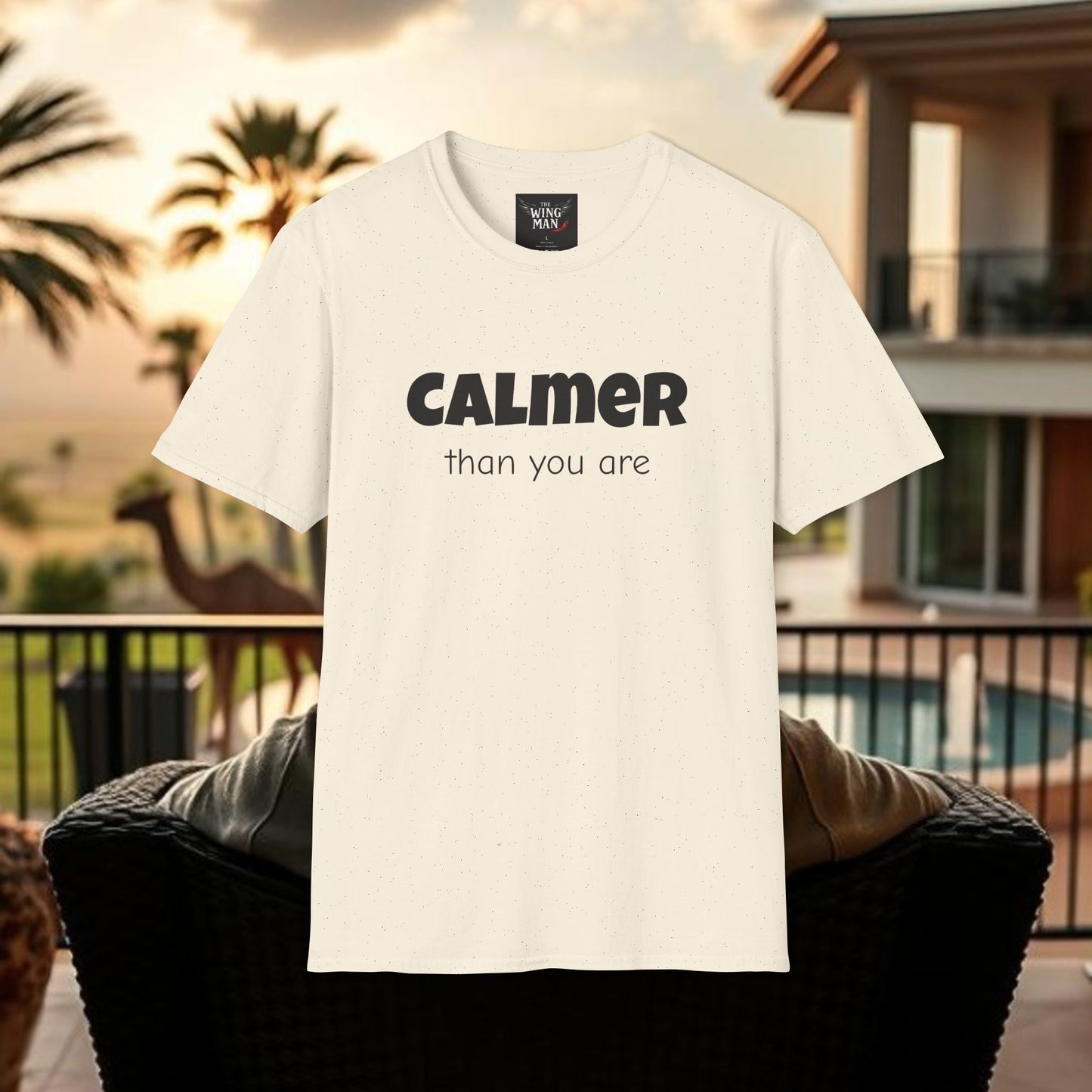 Calm Vibes Unisex Softstyle T-Shirt | Relaxing Tee, Chill Shirt, Gift for Stress Relief, Casual Wear, Mindfulness Apparel