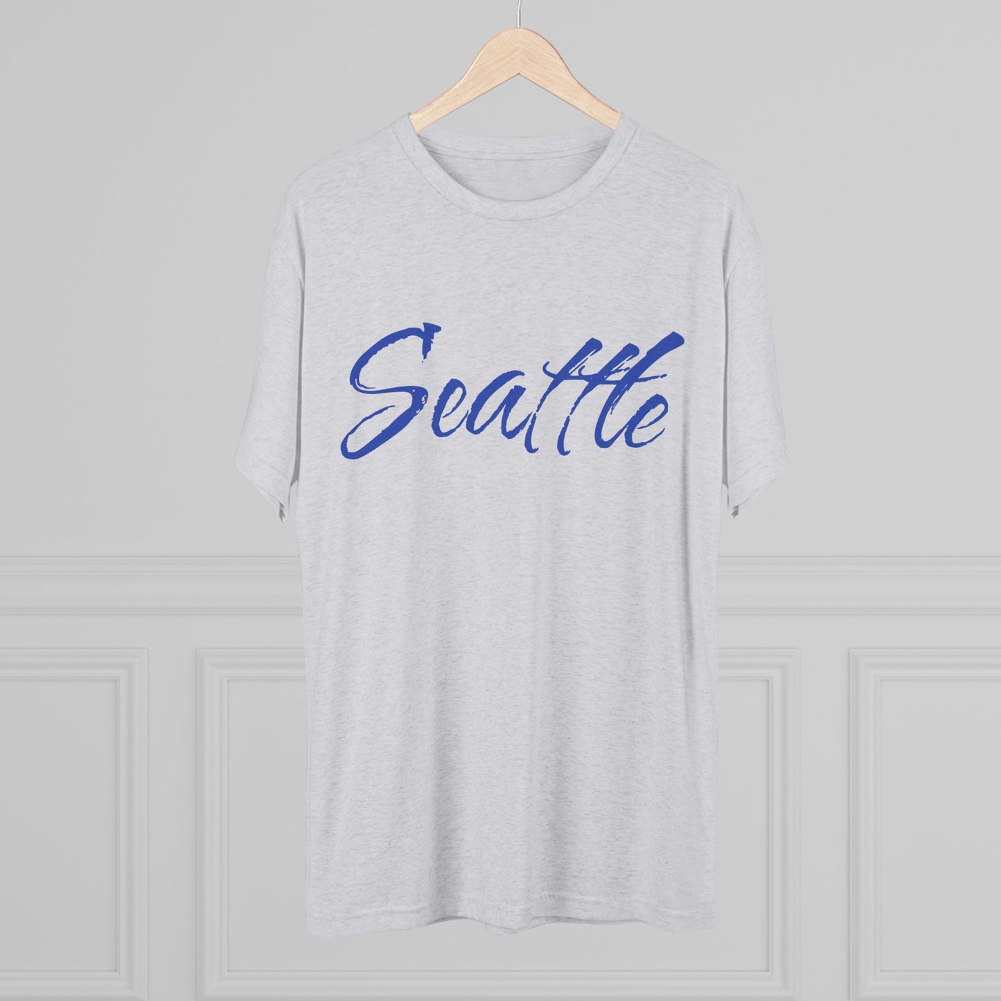 Seattle Script Tee — Casual City Souvenir T-Shirt, Perfect for Gameday, Tri-Blend Soft Material