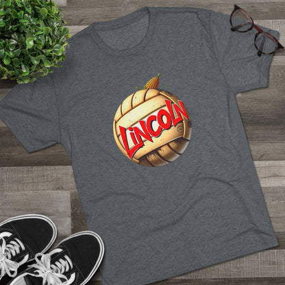 Lincoln Retro Volleyball Tee, Tr-Blend, Super Soft Style T-Shirt, Perfect for Gameday