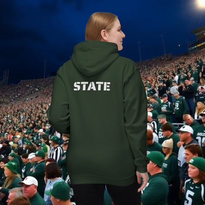 Unisex Hoodie, No Fly Zone Sweatshirt, College Apparel, Spartan Fan Gear, Gift for Him/Her, Made in USA