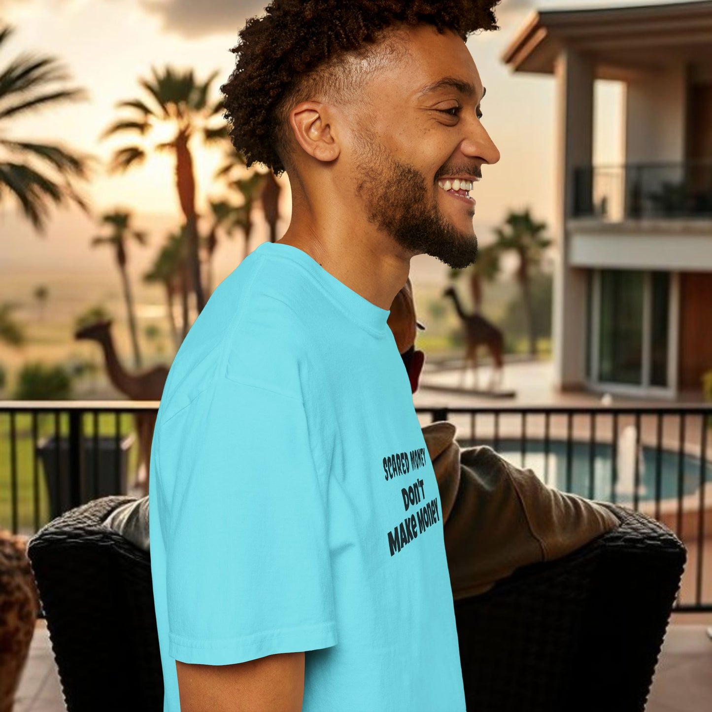 Wing Man Scared "Money Don't Make Money" - Casual Wear, Gifts for Entrepreneurs, Financial Freedom, Trendy Apparel, Affirmation Shirt