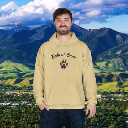Bobcat Born Eco-Friendly Hoodie - Unisex, Casual Layer, Perfect for Students, Wildlife Lovers, College Spirit Wear, Gift Idea