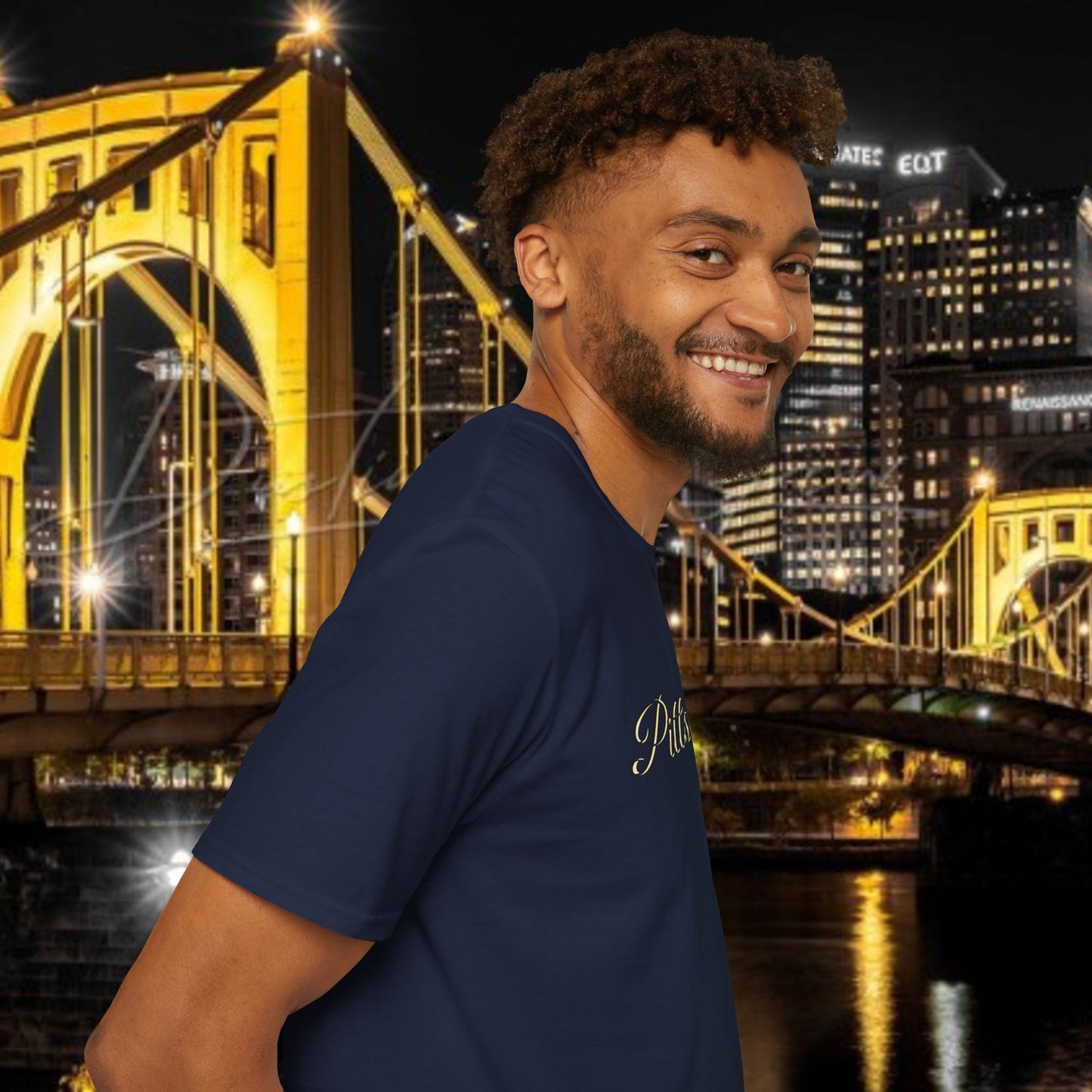 Pittsburgh Softstyle Tee, Unisex Graphic T-Shirt, Casual Wear, Sports Fan Apparel, Gift for Him/Her