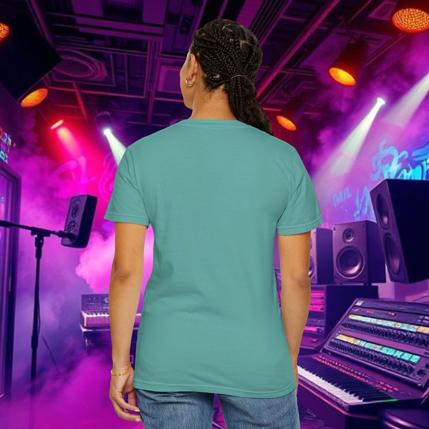 Vibrant Unisex Graphic Tee, Funky Smoke Art Shirt, Casual Streetwear, Gift for Music Lovers, Trendy Summer Top, Unique Festival Wear