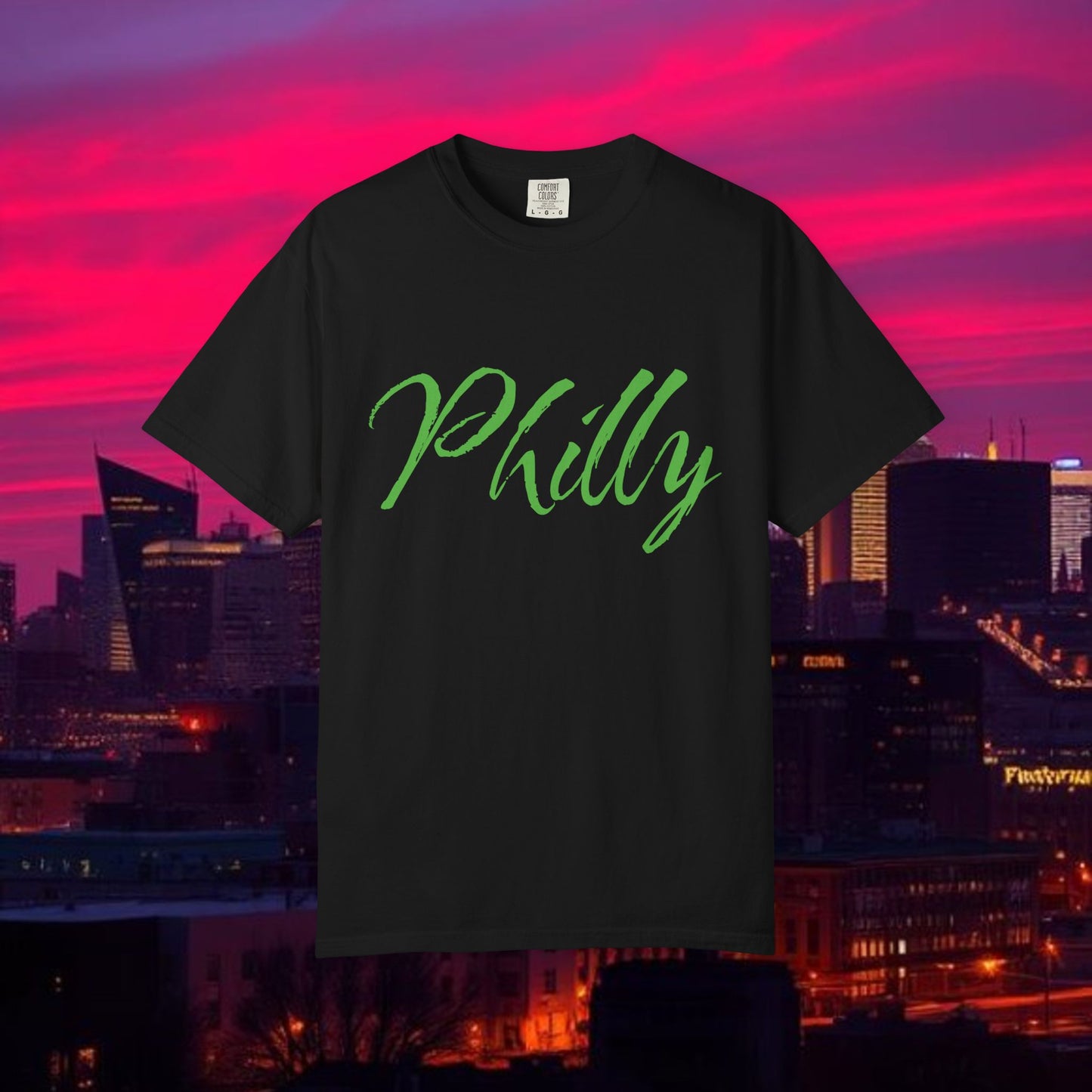 Philly Script T-Shirt — Handwritten City Pride Tee, Ultra Soft and Comfortable T-Shirt for any gameday.