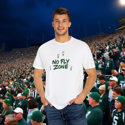 Unisex Sports T-shirt, Casual Wear, Game Day Tee, Fan Apparel, Lightweight Summer Shirt, No Fly Zone Design