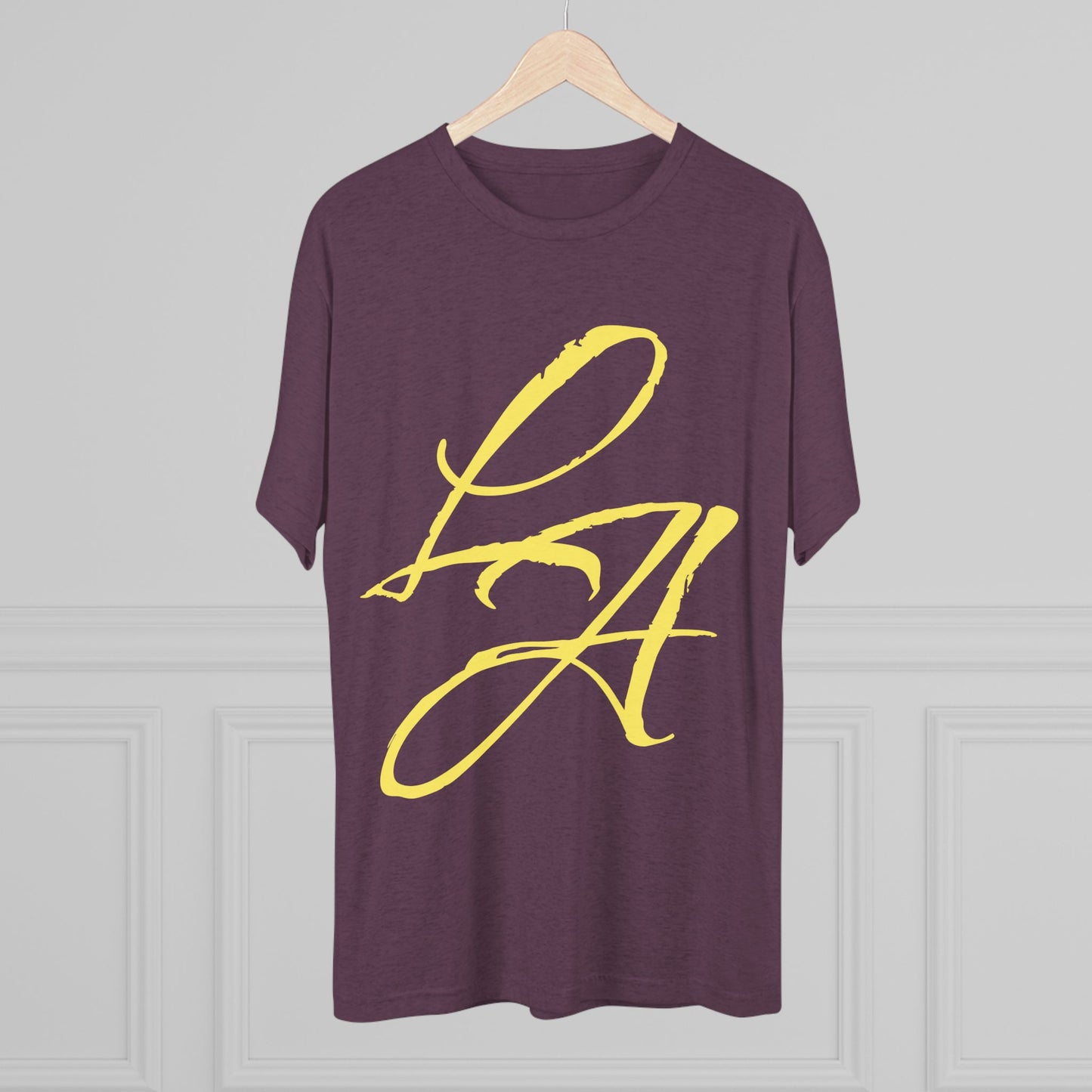 LA Script T‑Shirt — Vintage Los Angeles Graphic Tee, Super Soft Tri-Blend Material