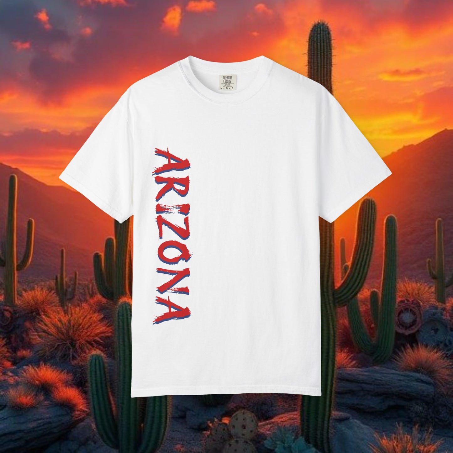 Tucson Arizona Area Code T-Shirt — 520 Back Print, Southwestern Travel Tee, Soft-Style