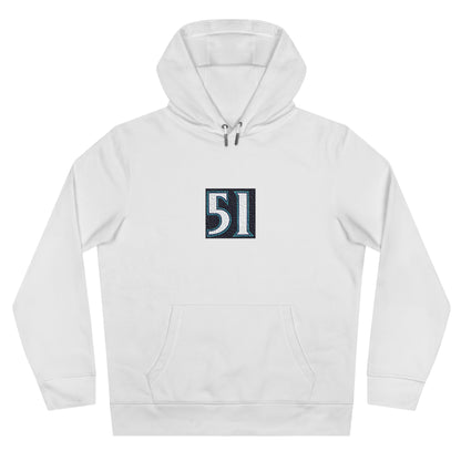 Legends #51 Hooded Sweatshirt - Cozy Gift for Him/Her, Casual Wear, Seattle in Japanese, Streetwear