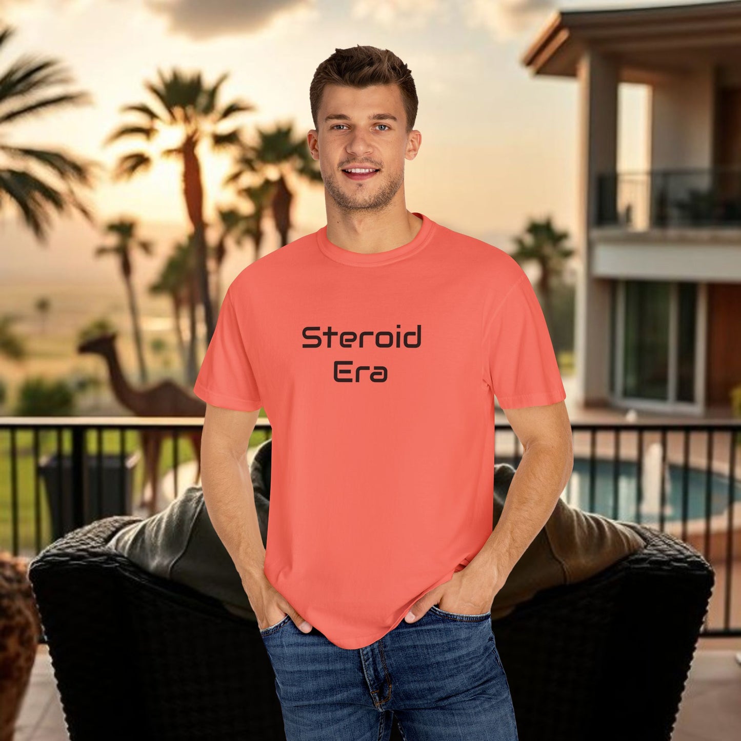 Vintage Baseball Unisex Garment-Dyed T-shirt, 90's Steroid Era Tee Shirt, Athletic Sports Tee, Retro Baseball Shirt, Sports Fan Gift,