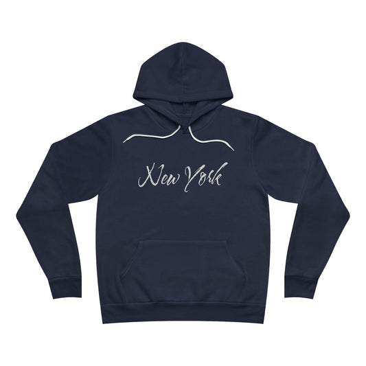 New York Script Hoodie — Cozy City Sweatshirt for Travelers & Locals