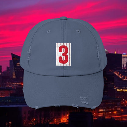 Baseball Stars #3 Distressed Baseball Cap, Vintage Style Hat, Casual Everyday Wear, Gift for Baseball Fans, Stylish Hat