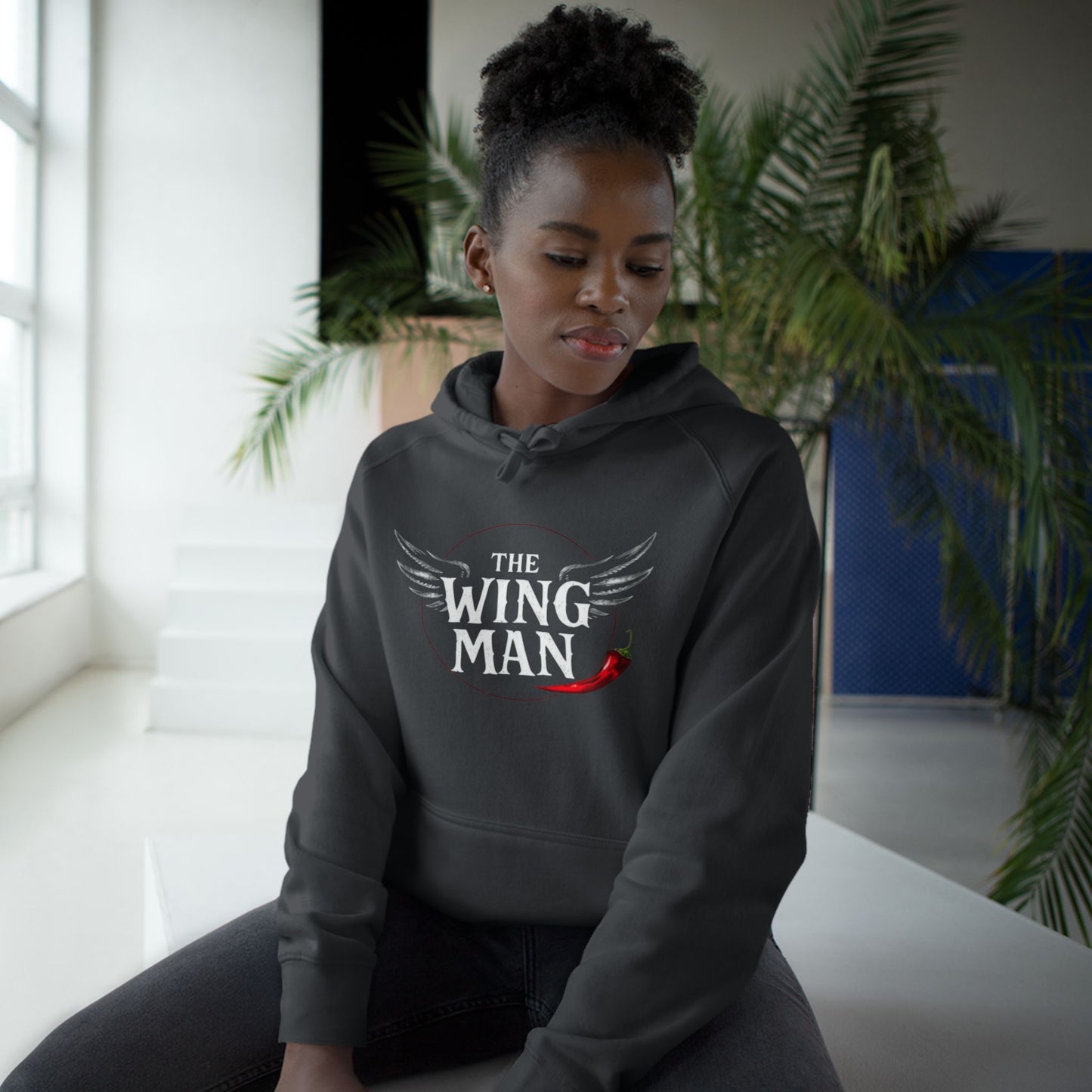 The Wing Man Unisex Hoodie | Casual Wear for Friends, Gift for Besties, Comfy Layer, Hooded Sweatshirt, Relaxed Style