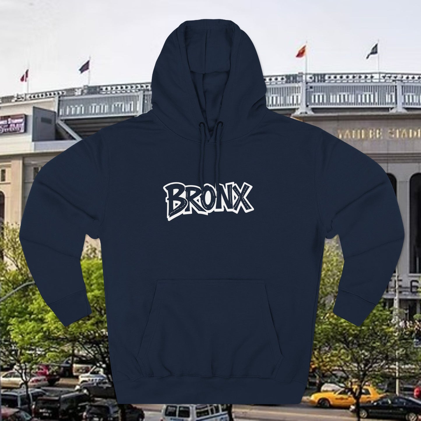 Stylish Bronx Fleece Hoodie - Cozy Streetwear for Fans, Perfect Gift for Baseball Fans, Casual Outfit, Unisex Hoodie, Urban Fashion