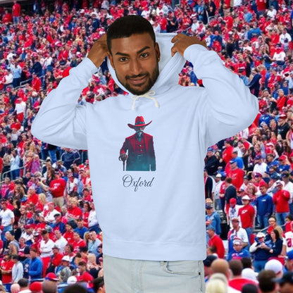 Oxford Lightweight Hoodie, Unisex Casual Wear, Perfect for Game Days, Gift for Sports Fans, Western Style Sweatshirt