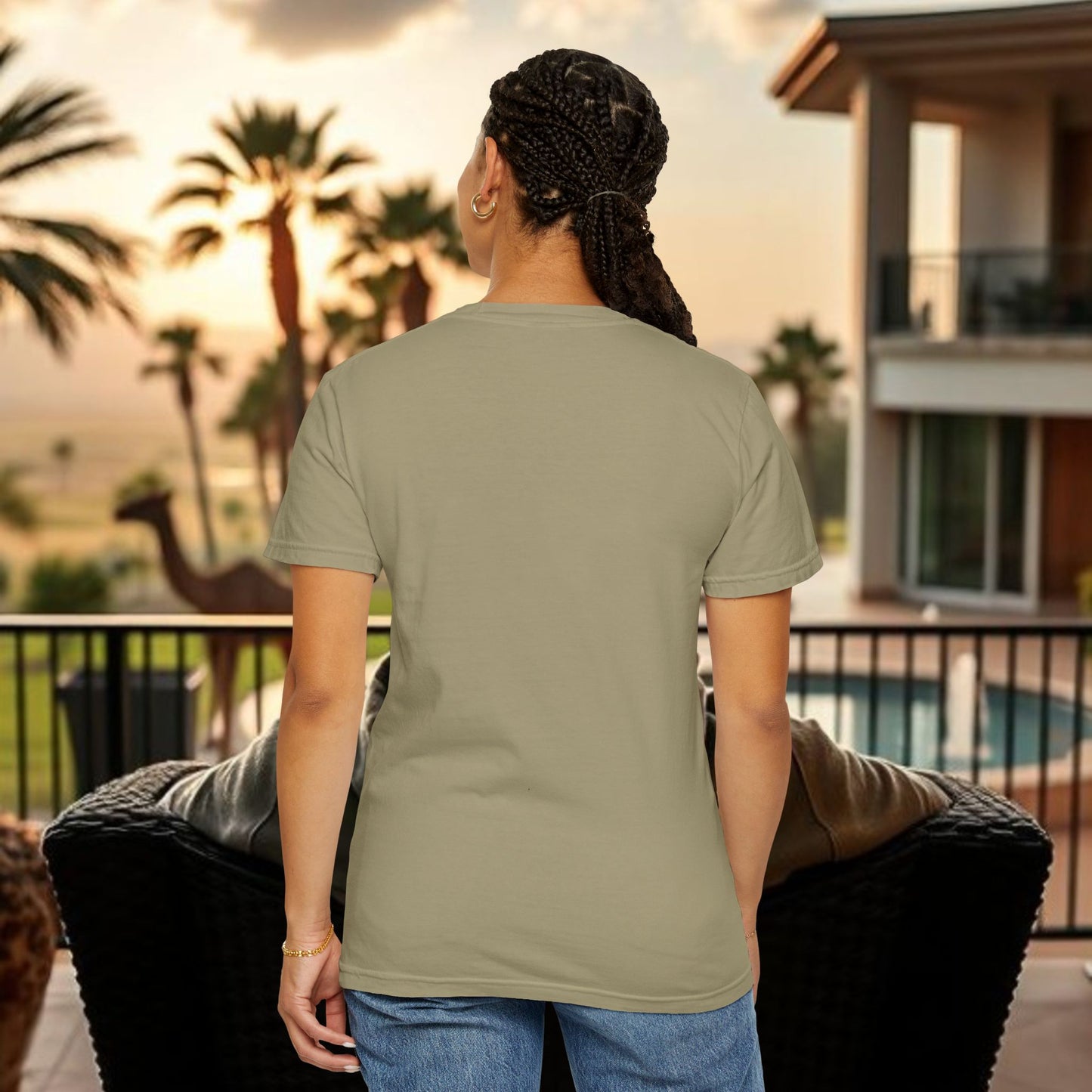 Unbothered Garment-Dyed T-Shirt, Relaxed Fit Tee, Casual Everyday Wear, Gift for Friends, Relaxation Apparel, Trendy Summer Top