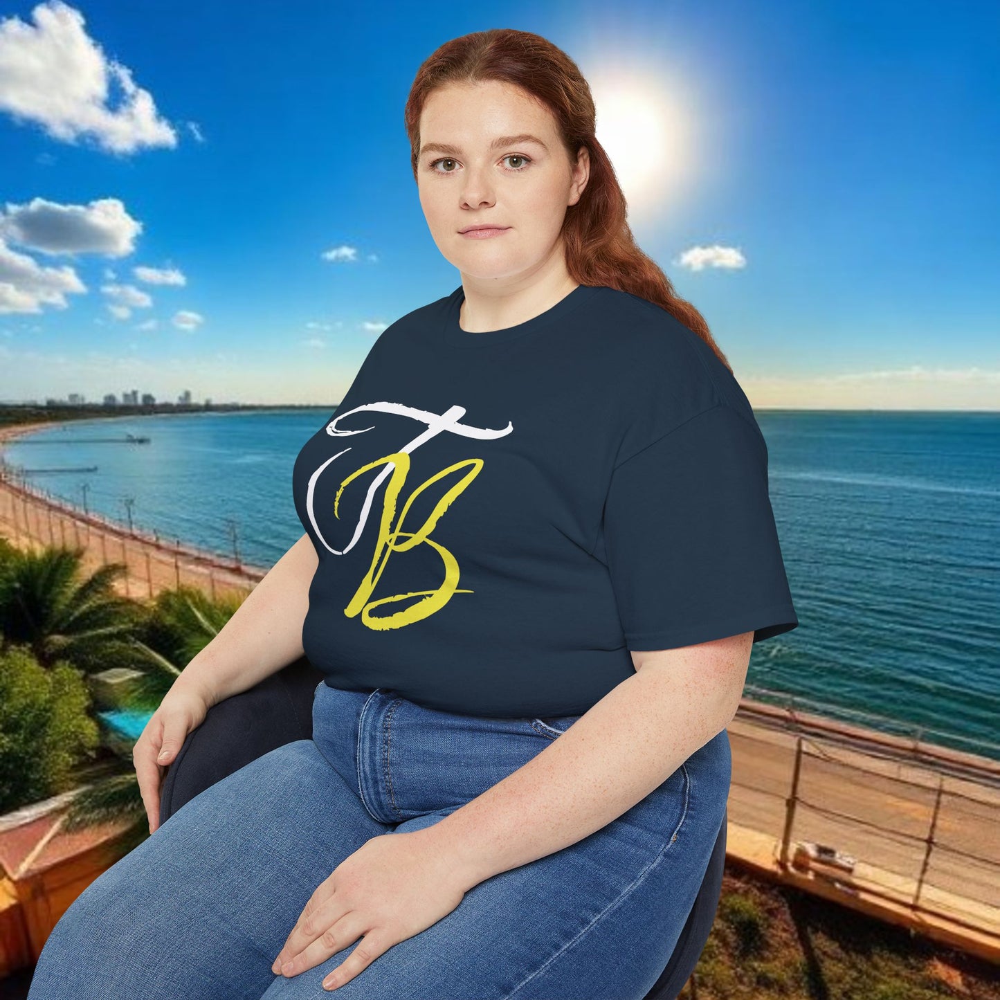 TB Monogram Tee — 813 Tampa Area Short-Sleeve T-Shirt