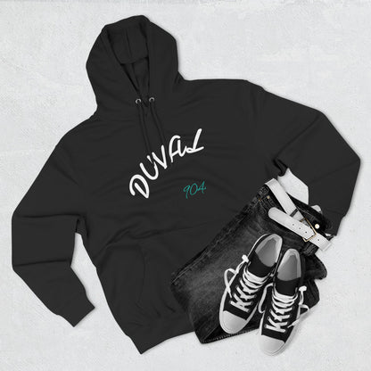 Duval Script Hoodie — Jacksonville City Name Pullover, 904 Area Code, Perfect for Gameday or a Concert