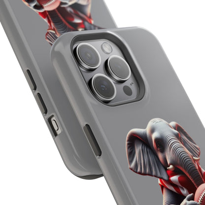 Elephant Football Case - Impact-Resistant Phone Cover, Unique Gift for Sports Lovers, Animal Case for Kids, Fun Accessories, Durable